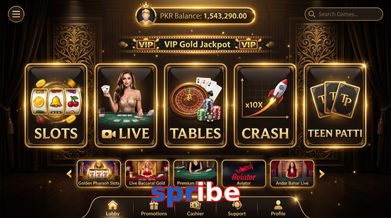 Main screen of Spribe casino page for PK players