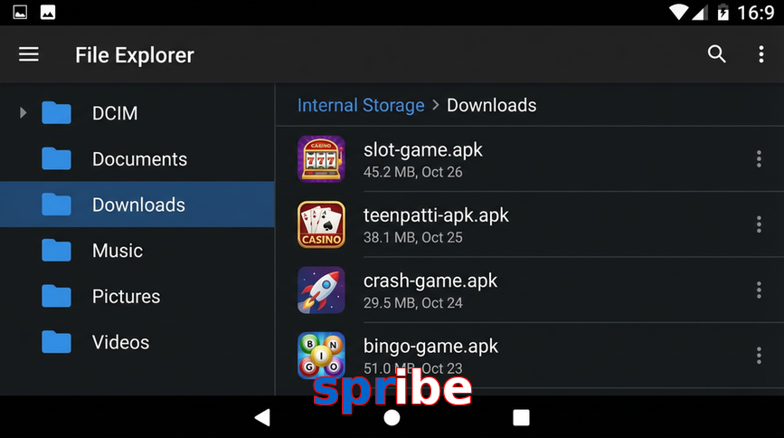 Main screen of Spribe gameapk page for PK players